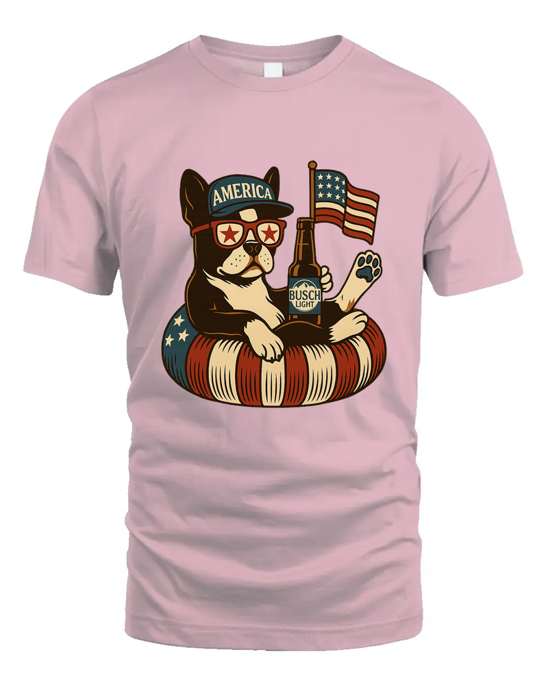Boston Terrier Patriotic Dog Shirt Funny 4Th Of July Floatie Design For Summer Beer Shirt, America Pool Party Shirt, Usa Flag Dog