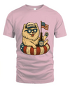 Pomeranian Patriotic Dog Shirt Funny 4Th Of July Floatie Design For Summer Beer Shirt, America Pool Party Shirt, Usa Flag Dog