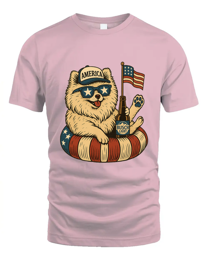 Pomeranian Patriotic Dog Shirt Funny 4Th Of July Floatie Design For Summer Beer Shirt, America Pool Party Shirt, Usa Flag Dog