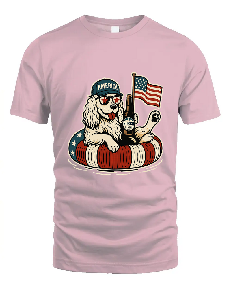English Cocker Spaniel Shirt Funny 4Th Of July Floatie Design For Summer Beer Shirt, America Pool Party Shirt, Usa Flag Dog