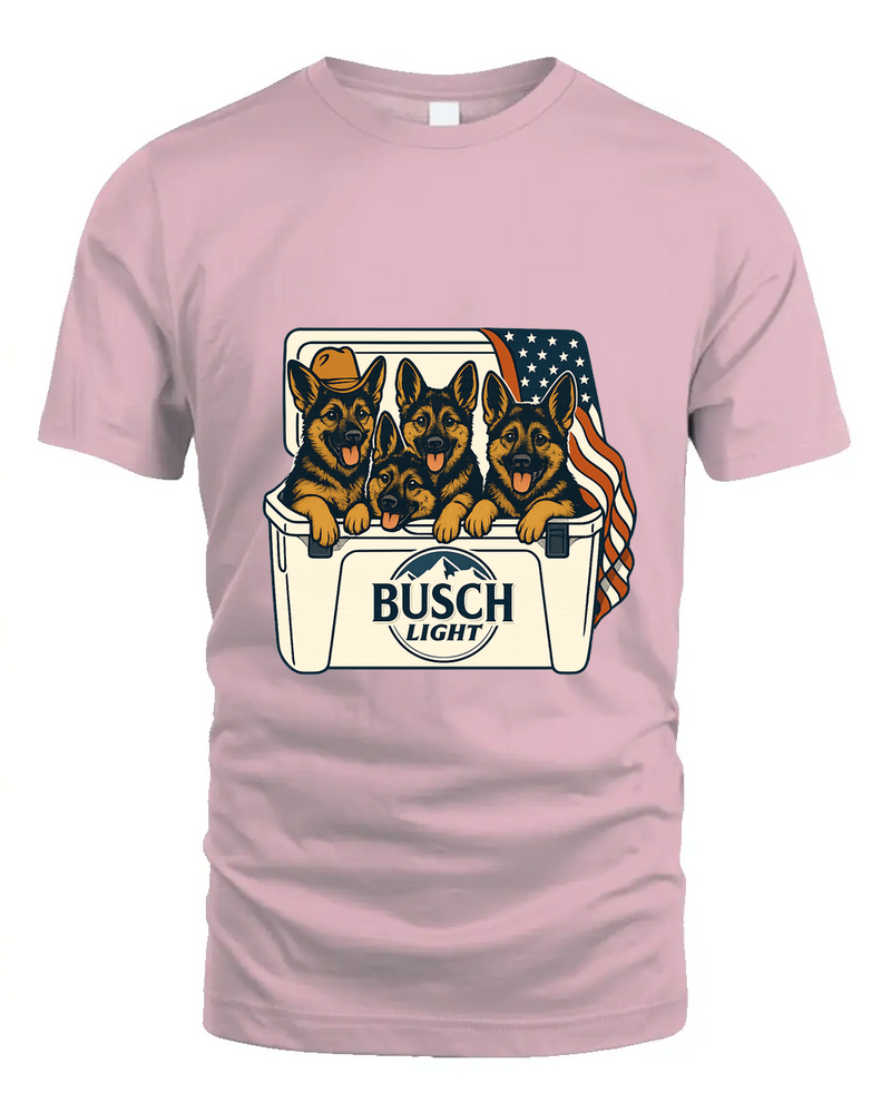 German Shepherd Patriotic 4Th Of July Funny Beer Dog Cooler, Independence Cooler Puppies, Summer 4Th Of Jult Cooler Beer, Dogs In Cooler Shirt