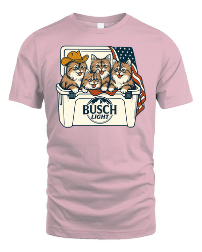 Siberian Cat Patriotic 4Th Of July Funny Beer Cat Cooler