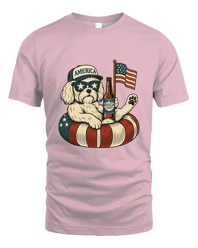 Shih Tzu Patriotic Dog Shirt Funny 4Th Of July Floatie Design For Summer Beer Shirt, America Pool Party Shirt, Usa Flag Dog