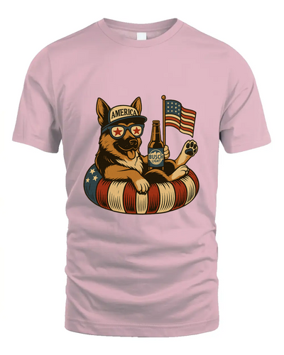 German Shepherd Dog Patriotic Dog Shirt Funny 4Th Of July Floatie Design For Summer Beer Shirt, America Pool Party Shirt, Usa Flag Dog