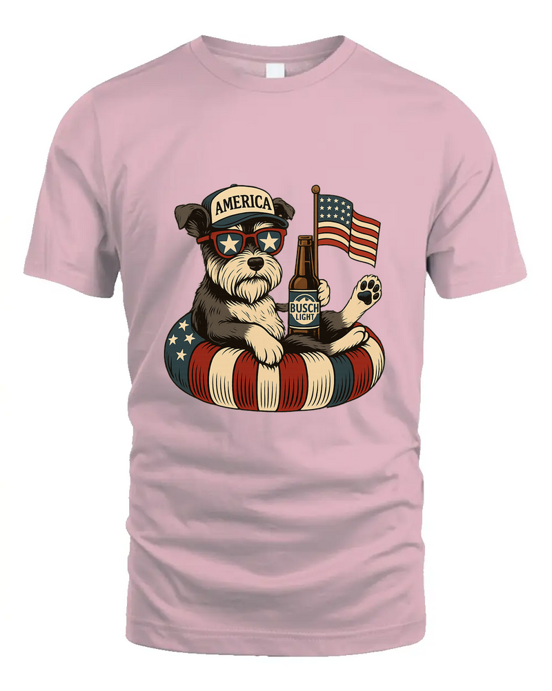 Miniature Schnauzer Patriotic Dog Shirt Funny 4Th Of July Floatie Design For Summer Beer Shirt, America Pool Party Shirt, Usa Flag Dog
