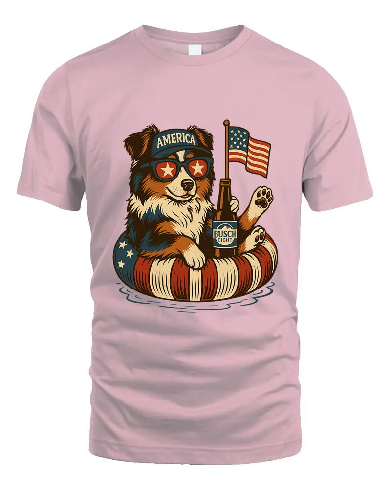 Miniature American Shepherd Patriotic Dog Shirt Funny 4Th Of July Floatie Design For Summer Beer Shirt, America Pool Party Shirt, Usa Flag Dog