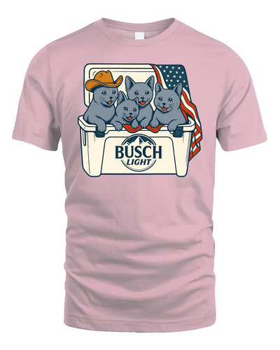 Russian Blue Patriotic 4Th Of July Funny Beer Cat Cooler