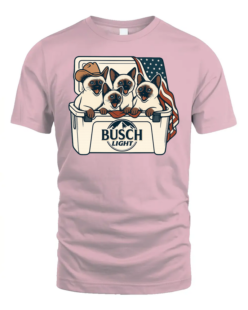 Siamese Patriotic 4Th Of July Funny Beer Cat Cooler