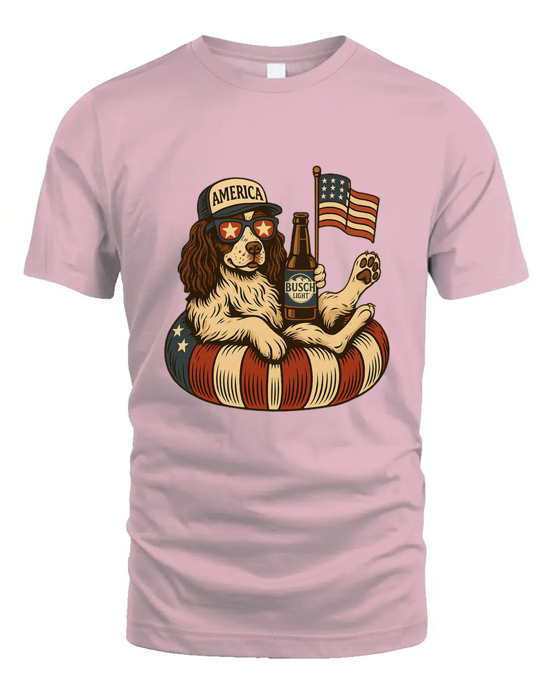 English Springer Spaniel Shirt Funny 4Th Of July Floatie Design For Summer Beer Shirt, America Pool Party Shirt, Usa Flag Dog