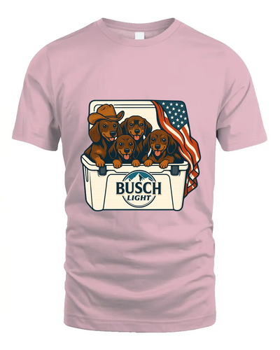 Dachshund Patriotic 4Th Of July Funny Beer Dog Cooler, Independence Cooler Puppies, Summer 4Th Of Jult Cooler Beer, Dogs In Cooler Shirt