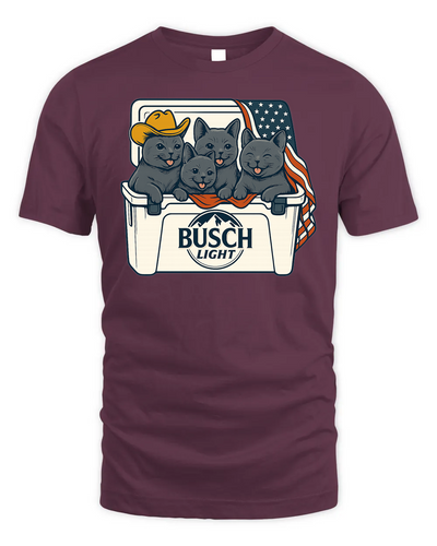 Chartreux Patriotic 4Th Of July Funny Beer Cat Cooler