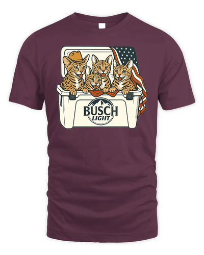 Savannah Cat Patriotic 4Th Of July Funny Beer Cat Cooler