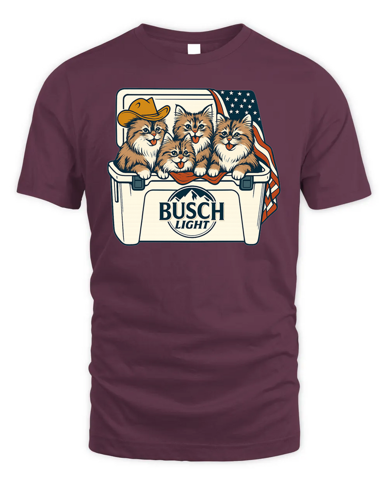 Siberian Cat Patriotic 4Th Of July Funny Beer Cat Cooler