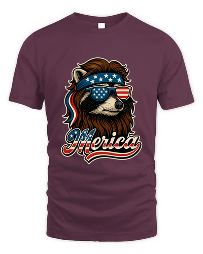Cool Patriotic Raccoon With Sunglasses Png, Merica 4Th Of July Usa Shirt, American Flag Bandana Feral Animals Shirt, Funny Retro Independence Day Shirt
