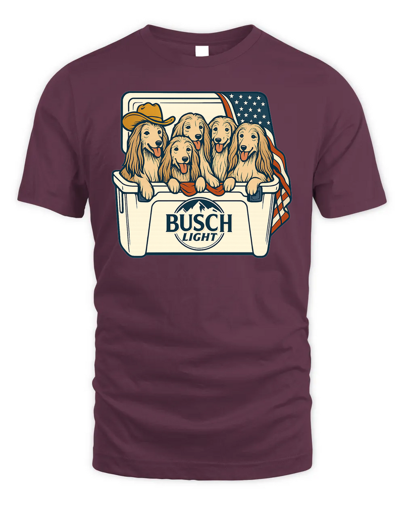 Afghan Hound Patriotic 4Th Of July Funny Beer Dog Cooler