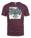 Russian Blue Patriotic 4Th Of July Funny Beer Cat Cooler