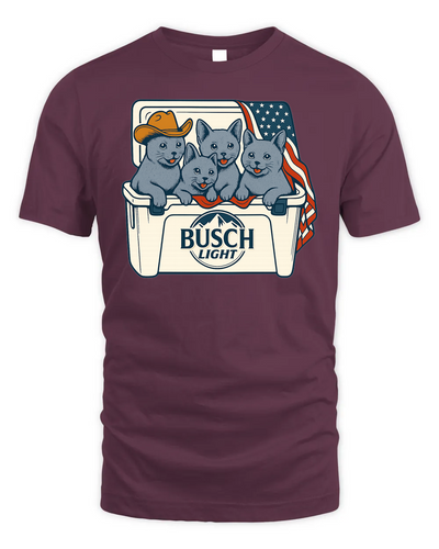 Russian Blue Patriotic 4Th Of July Funny Beer Cat Cooler