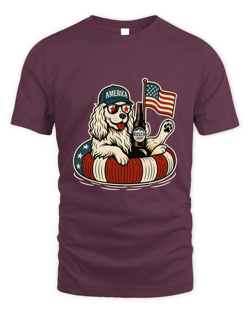 English Cocker Spaniel Shirt Funny 4Th Of July Floatie Design For Summer Beer Shirt, America Pool Party Shirt, Usa Flag Dog