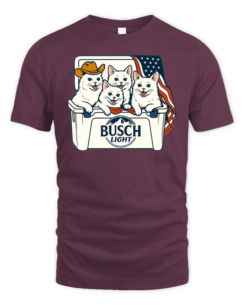 Turkish Angora Patriotic 4Th Of July Funny Beer Cat Cooler