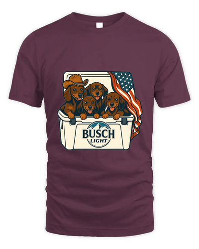 Dachshund Patriotic 4Th Of July Funny Beer Dog Cooler, Independence Cooler Puppies, Summer 4Th Of Jult Cooler Beer, Dogs In Cooler Shirt