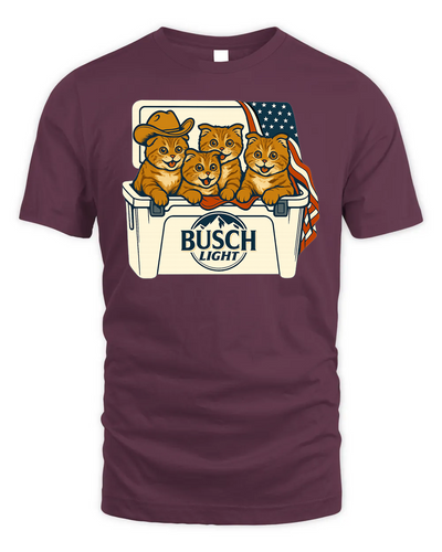 Scottish Fold Patriotic 4Th Of July Funny Beer Cat Cooler