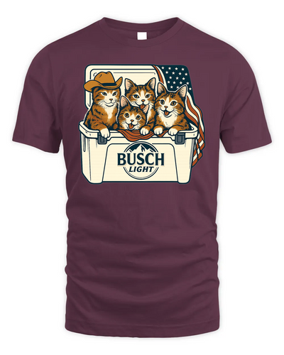 Laperm Patriotic 4Th Of July Funny Beer Cat Cooler