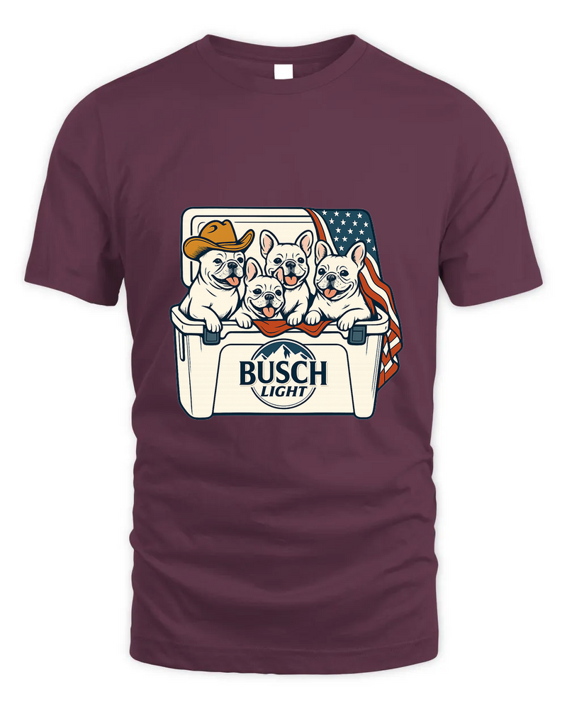 French Bulldog Patriotic 4Th Of July Funny Beer Dog Cooler, Independence Cooler Puppies, Summer 4Th Of Jult Cooler Beer, Dogs In Cooler Shirt