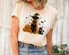Manchester Terrier Dog Halloween Shirt, Spooky Whippet Witch Shirt, Pumpkin Manchester Terrier Dog, Halloween Dog Lover Gift