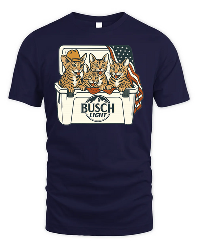Savannah Cat Patriotic 4Th Of July Funny Beer Cat Cooler