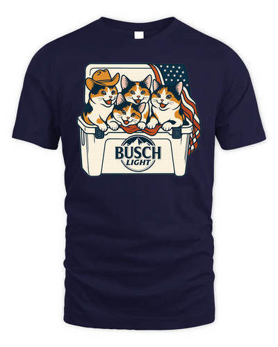 Japanese Bobtail Patriotic 4Th Of July Funny Beer Cat Cooler