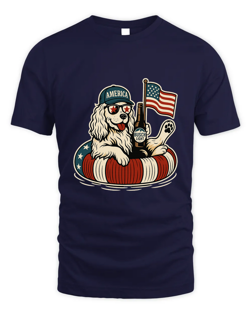 English Cocker Spaniel Shirt Funny 4Th Of July Floatie Design For Summer Beer Shirt, America Pool Party Shirt, Usa Flag Dog