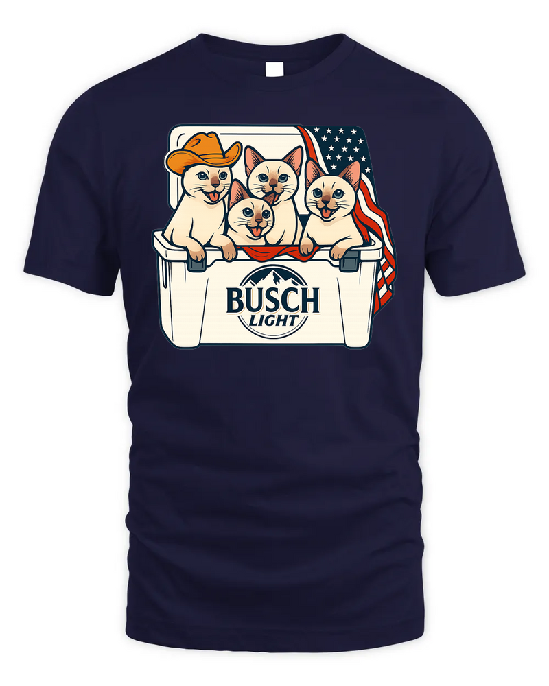 Tonkinese Patriotic 4Th Of July Funny Beer Cat Cooler