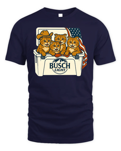 Scottish Fold Patriotic 4Th Of July Funny Beer Cat Cooler