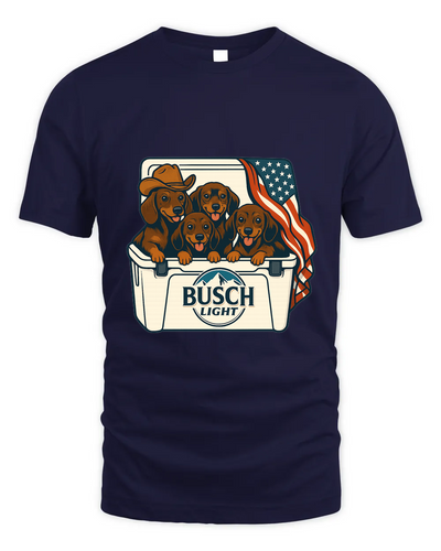 Dachshund Patriotic 4Th Of July Funny Beer Dog Cooler, Independence Cooler Puppies, Summer 4Th Of Jult Cooler Beer, Dogs In Cooler Shirt