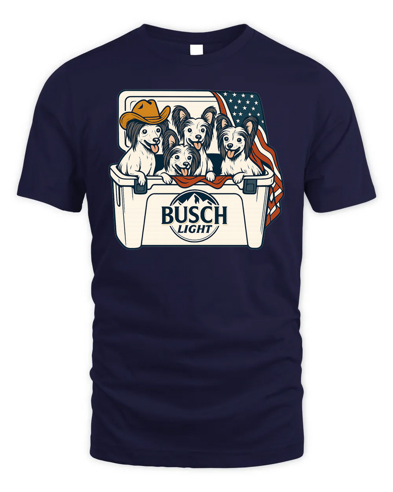 Chinese Crested Patriotic 4Th Of July Funny Beer Dog Cooler