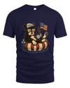 French Bulldog Patriotic Dog Shirt Funny 4Th Of July Floatie Design For Summer Beer Shirt, America Pool Party Shirt, Usa Flag Dog