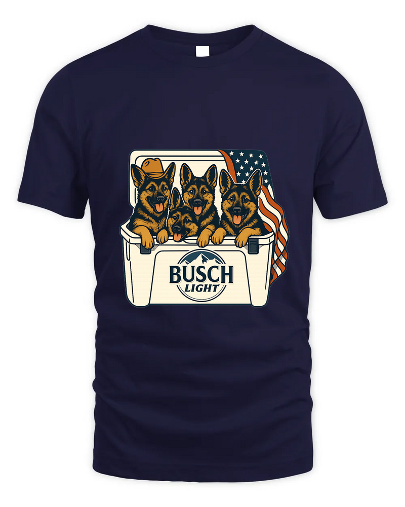 German Shepherd Patriotic 4Th Of July Funny Beer Dog Cooler, Independence Cooler Puppies, Summer 4Th Of Jult Cooler Beer, Dogs In Cooler Shirt