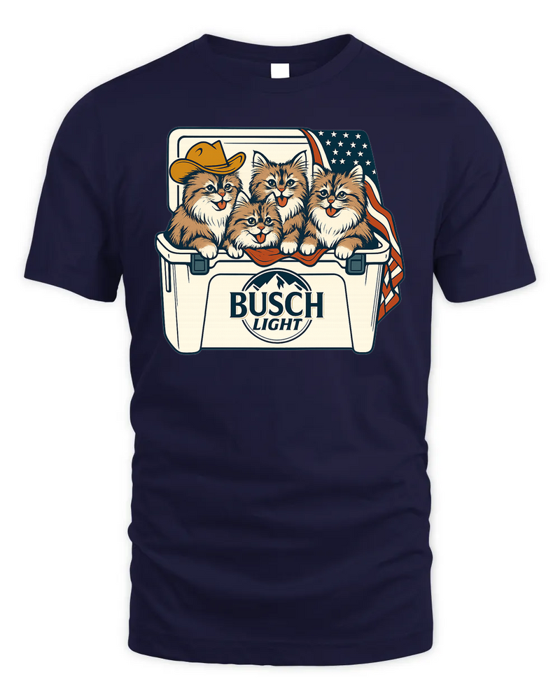 Siberian Cat Patriotic 4Th Of July Funny Beer Cat Cooler