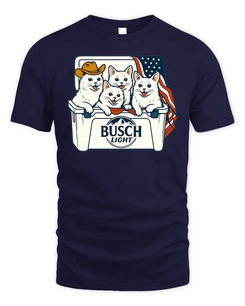 Turkish Angora Patriotic 4Th Of July Funny Beer Cat Cooler