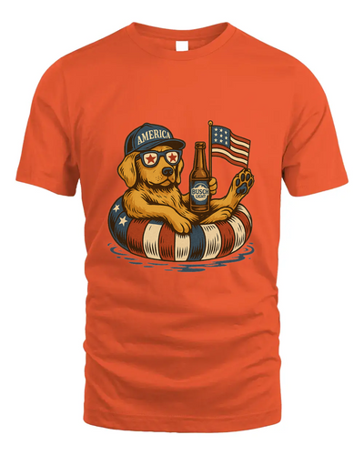 French Labrador Retriever Dog Shirt Funny 4Th Of July Floatie Design For Summer Beer Shirt, America Pool Party Shirt, Usa Flag Dog