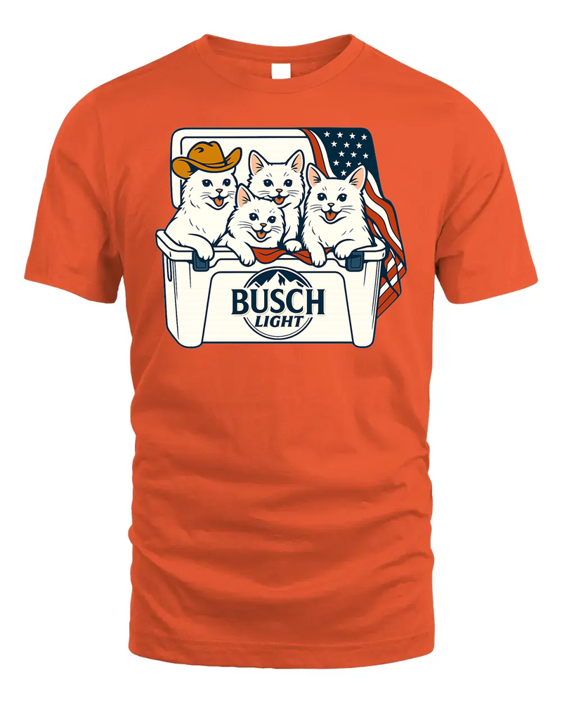 Turkish Angora Patriotic 4Th Of July Funny Beer Cat Cooler