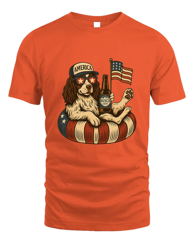 English Springer Spaniel Shirt Funny 4Th Of July Floatie Design For Summer Beer Shirt, America Pool Party Shirt, Usa Flag Dog