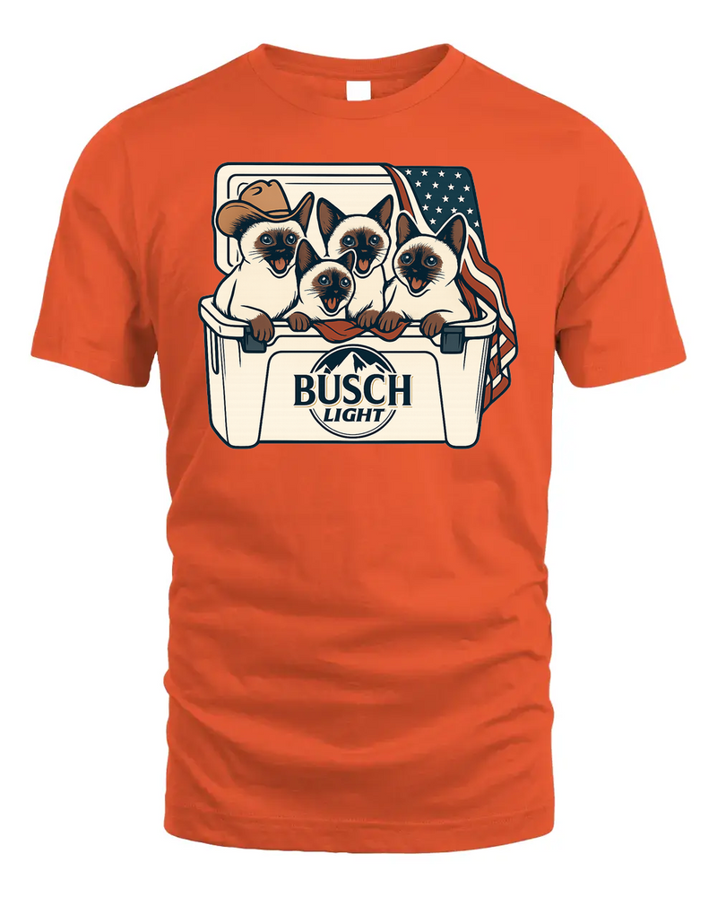 Siamese Patriotic 4Th Of July Funny Beer Cat Cooler