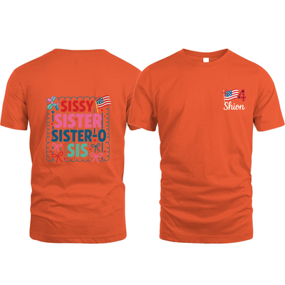 4Th Of July Sissy Shirt, Fourth Of July Kids Shirt, Summer Girl Shirt, 4Th Of July Shirt, Kids 4Th Of July Shirt, Little Sister Shirt, Usa Flag Shirt