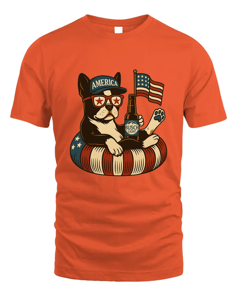 Boston Terrier Patriotic Dog Shirt Funny 4Th Of July Floatie Design For Summer Beer Shirt, America Pool Party Shirt, Usa Flag Dog