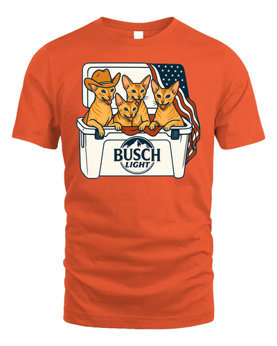 Oriental Patriotic 4Th Of July Funny Beer Cat Cooler