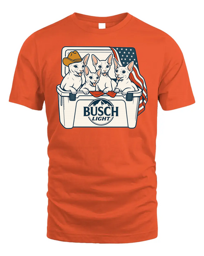 Cornish Rex Cat Patriotic 4Th Of July Funny Beer Cat Cooler
