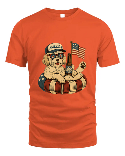 Havanese Patriotic Dog Shirt Funny 4Th Of July Floatie Design For Summer Beer Shirt, America Pool Party Shirt, Usa Flag Dog