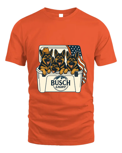 German Shepherd Patriotic 4Th Of July Funny Beer Dog Cooler, Independence Cooler Puppies, Summer 4Th Of Jult Cooler Beer, Dogs In Cooler Shirt
