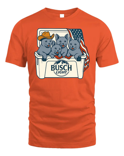 Russian Blue Patriotic 4Th Of July Funny Beer Cat Cooler